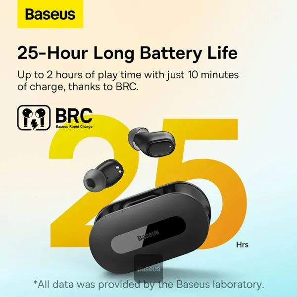 Baseus Bowie EZ10 True Wireless Earphones Black  A00054300116-Z1
