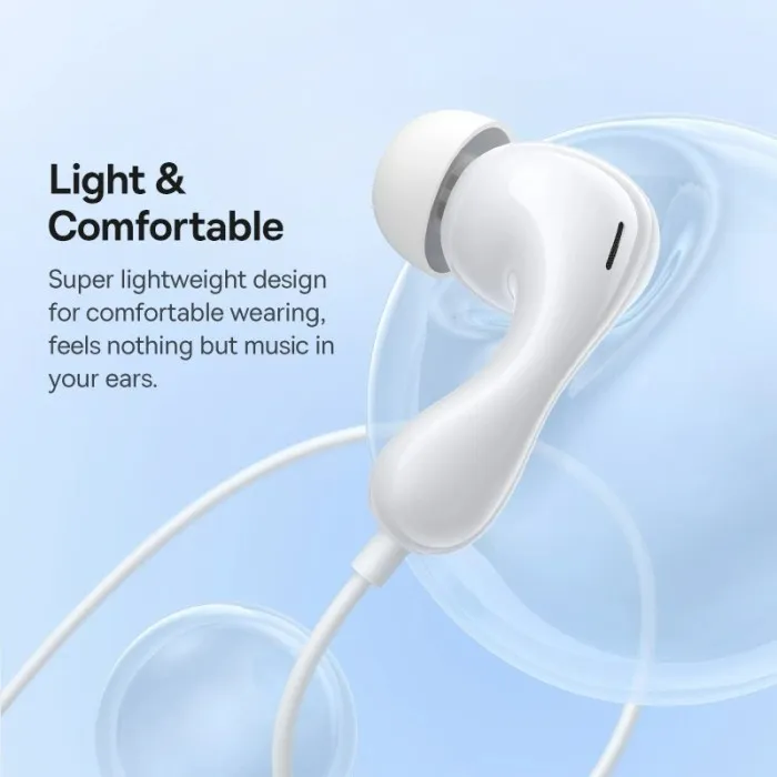 Baseus Encok Wired Earphones HZ20 Moon White  A00171500213-00