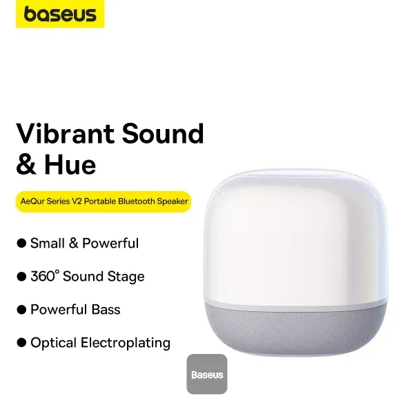 Baseus V2 Wireless Speaker Moon White  A20050500211-00