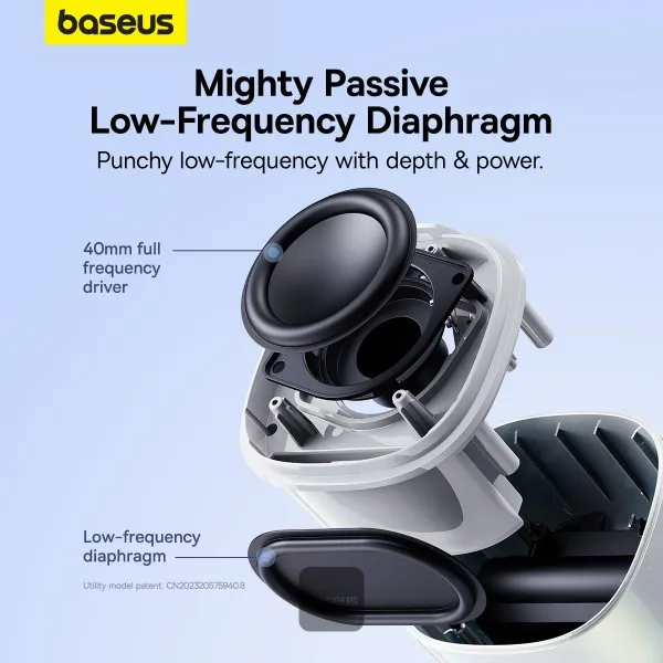 Baseus V2 Wireless Speaker Moon White  A20050500211-00