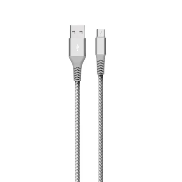 Baykron Cable USB To Micro 1.2 M Grey- 20-005019