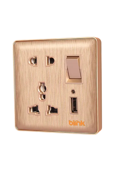 Blink Exclusive Gold Series Switch Sockets