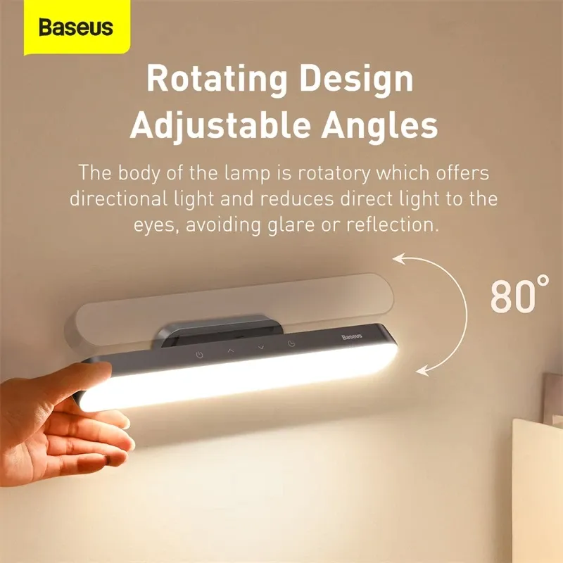 Baseus Magnetic LED Bedside Lamp Gray  DGXC-C0G