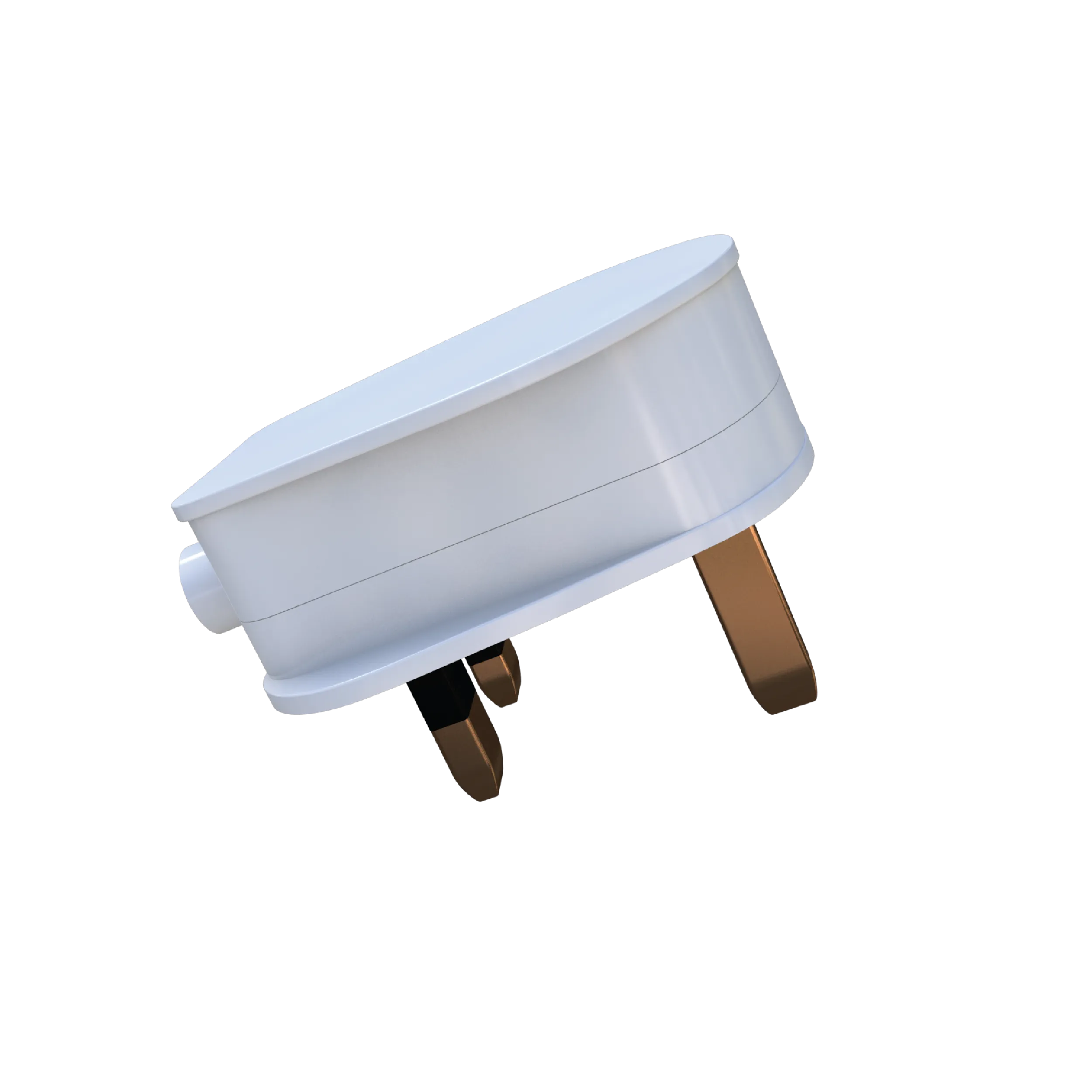3 PIN FLAT PLUG (WHITE) - 13A