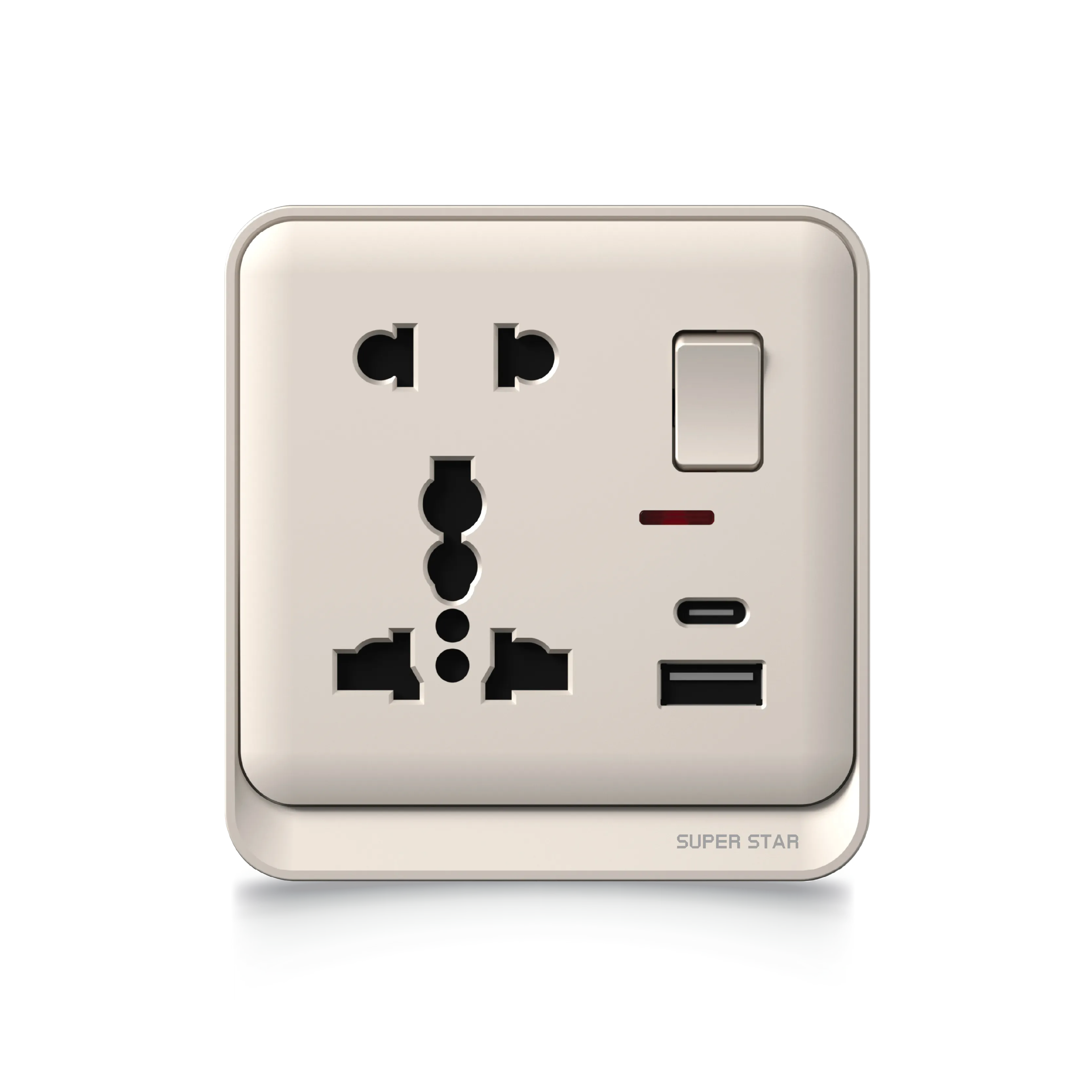 Super Star Glow Moonlight Series Switch Sockets