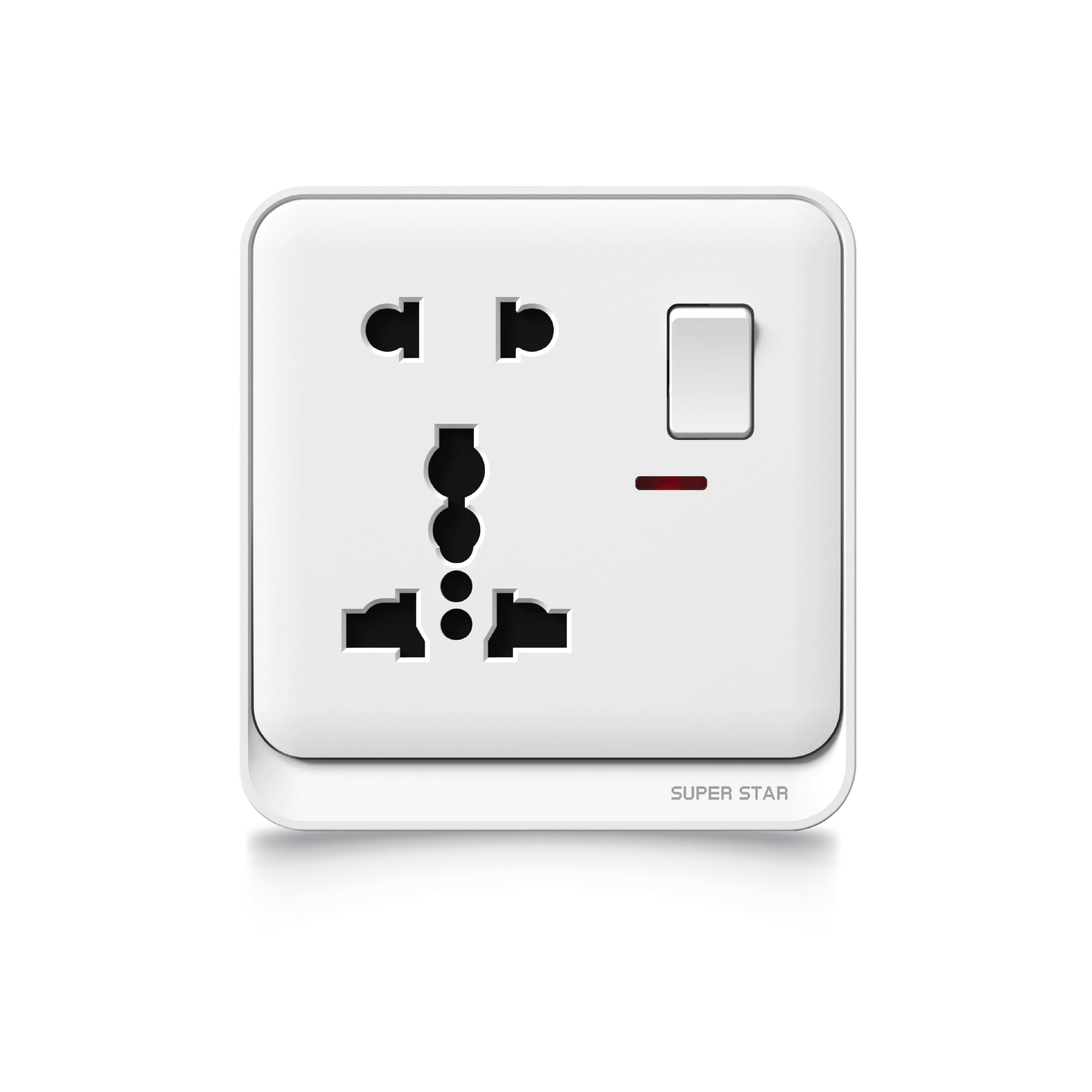 Super Star Glow White Series Switch Sockets