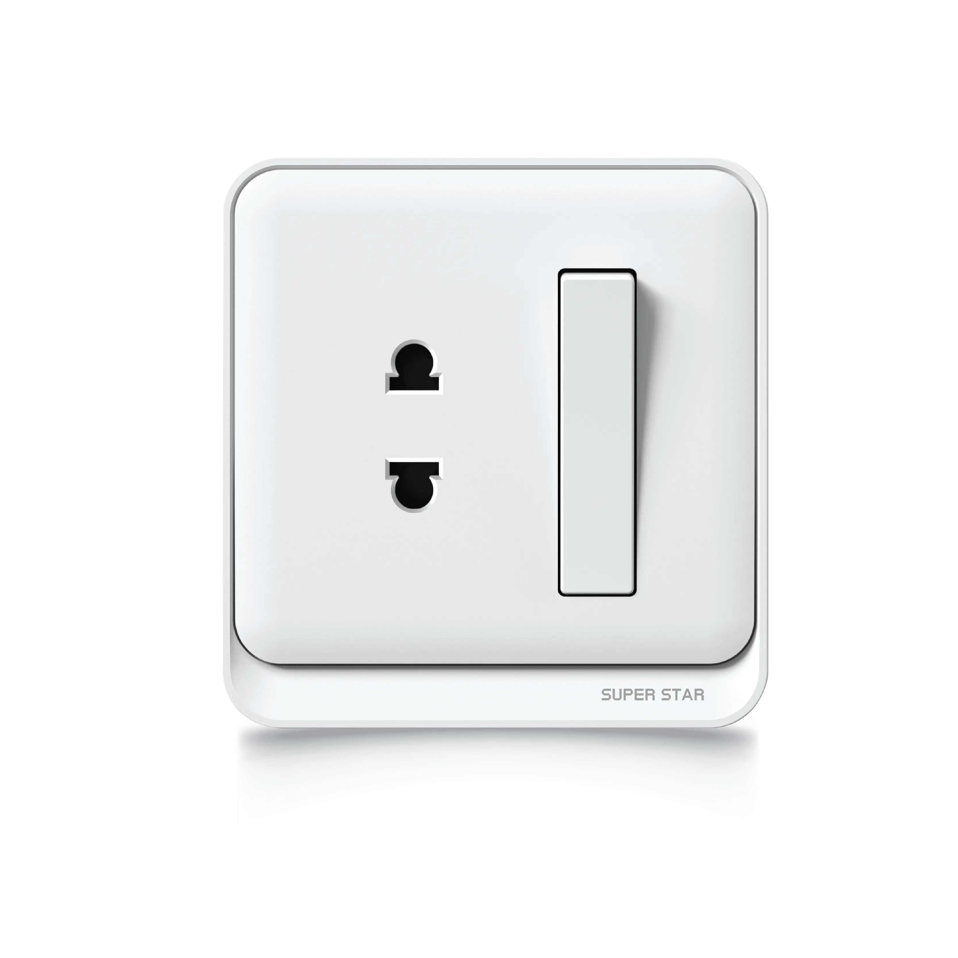 Super Star Glow White Series Switch Sockets