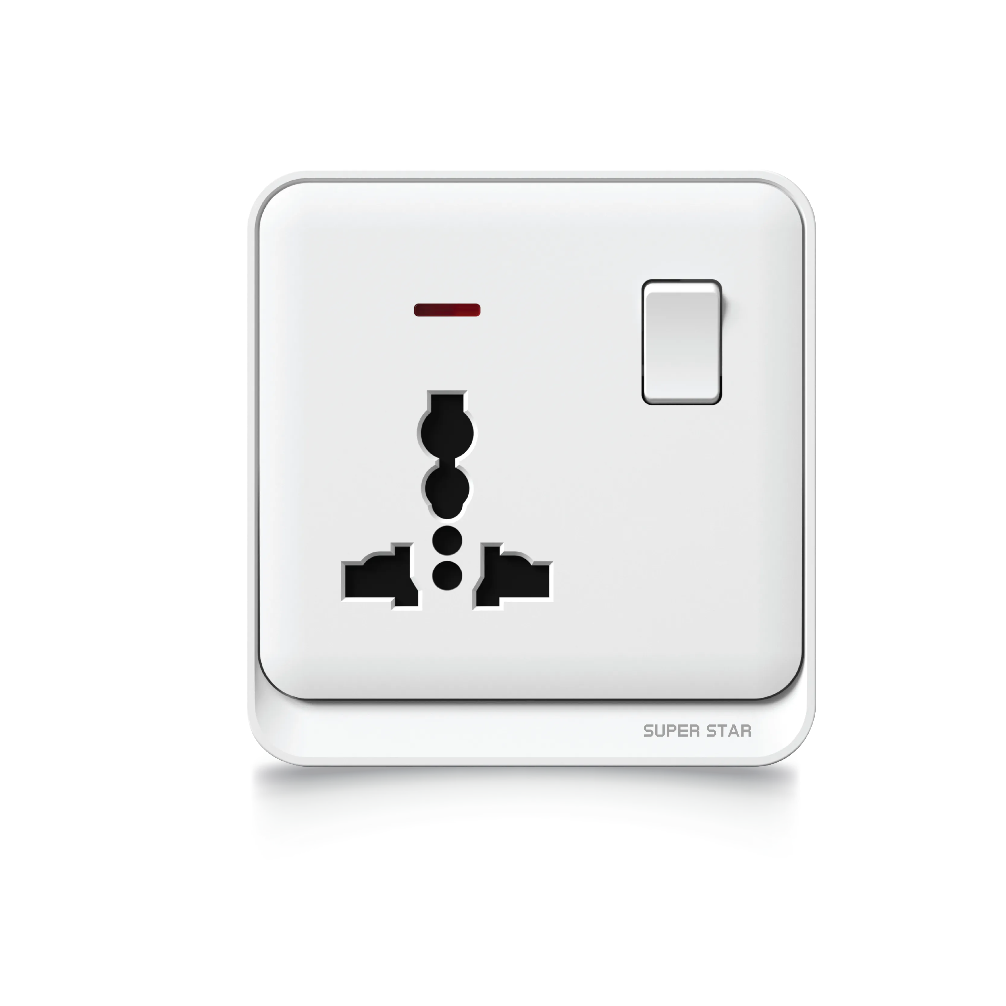 Super Star Glow White Series Switch Sockets