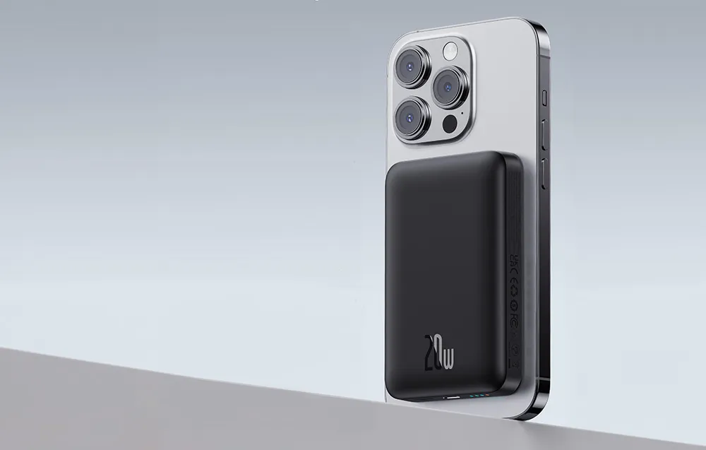 Baseus Magnetic Mini Air Wireless Fast Charge Power Bank 10000mAh 20W Cluster Black  P10059001113-00