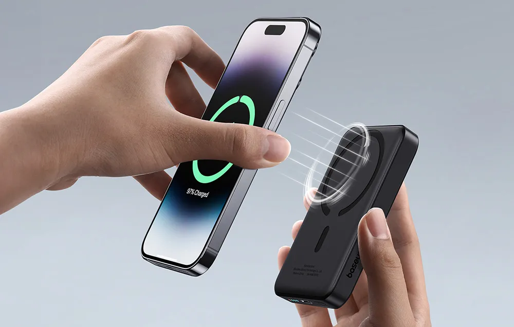 Baseus Magnetic Mini Air Wireless Fast Charge Power Bank 10000mAh 20W Cluster Black  P10059001113-00