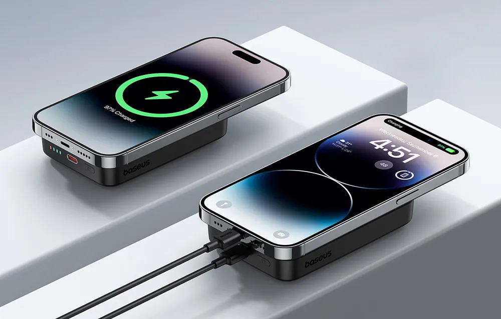 Baseus Magnetic Mini Air Wireless Fast Charge Power Bank 10000mAh 20W Cluster Black  P10059001113-00