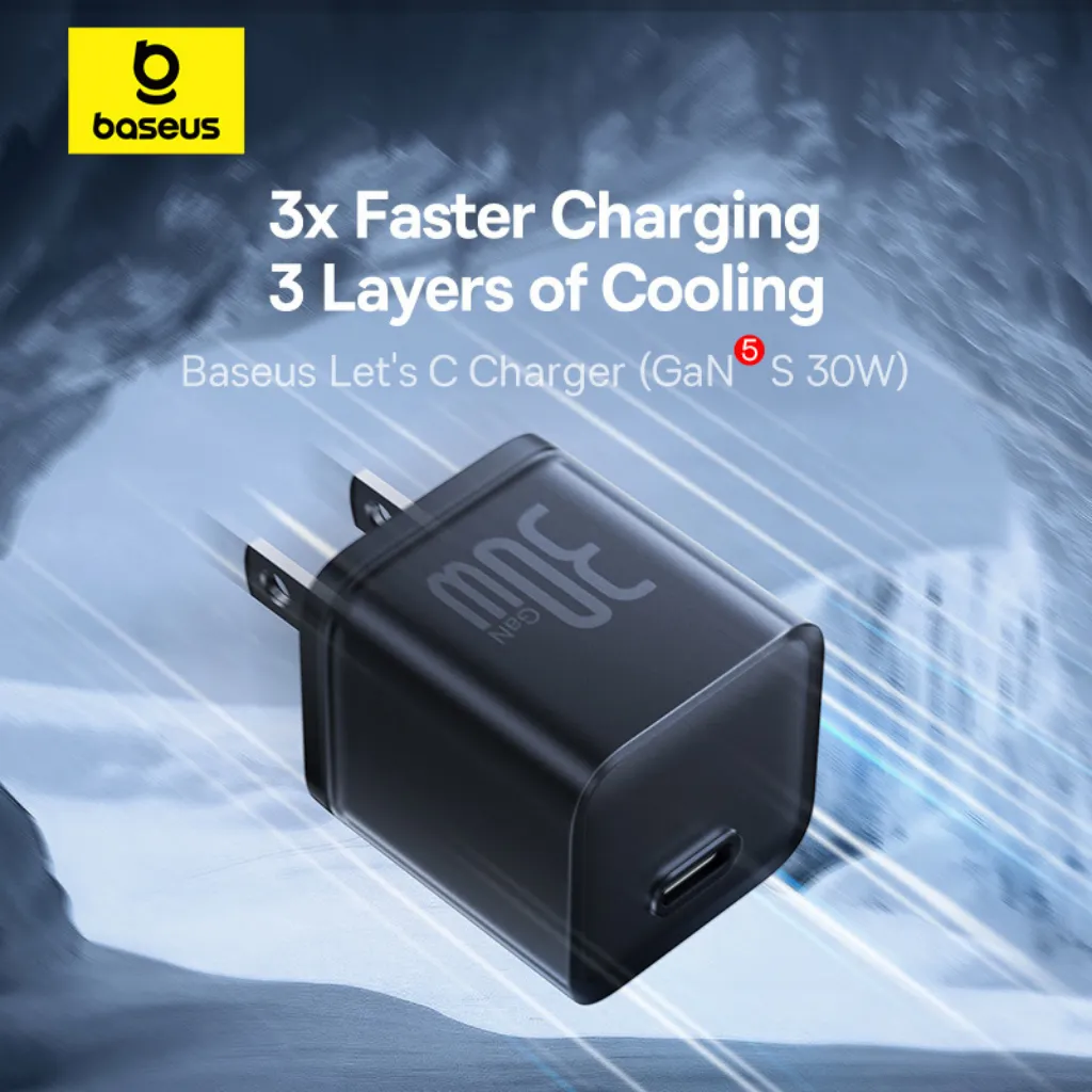 Baseus GaN5S Charger 1C 30W US  P10162505113-01
