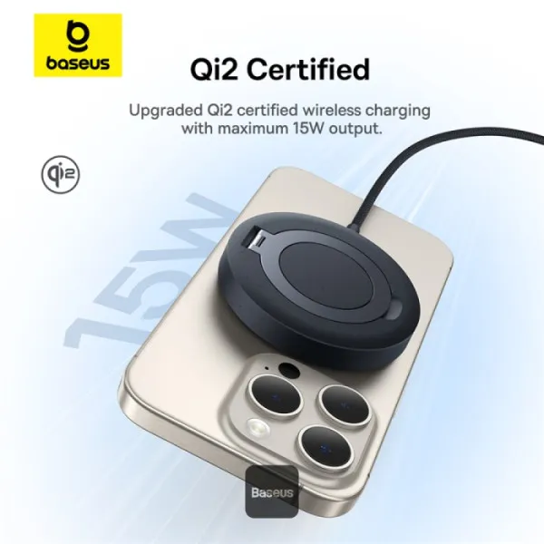 Baseus Simple Mini4 Magnetic Wireless Charger 15W Universal  P10273300121-00