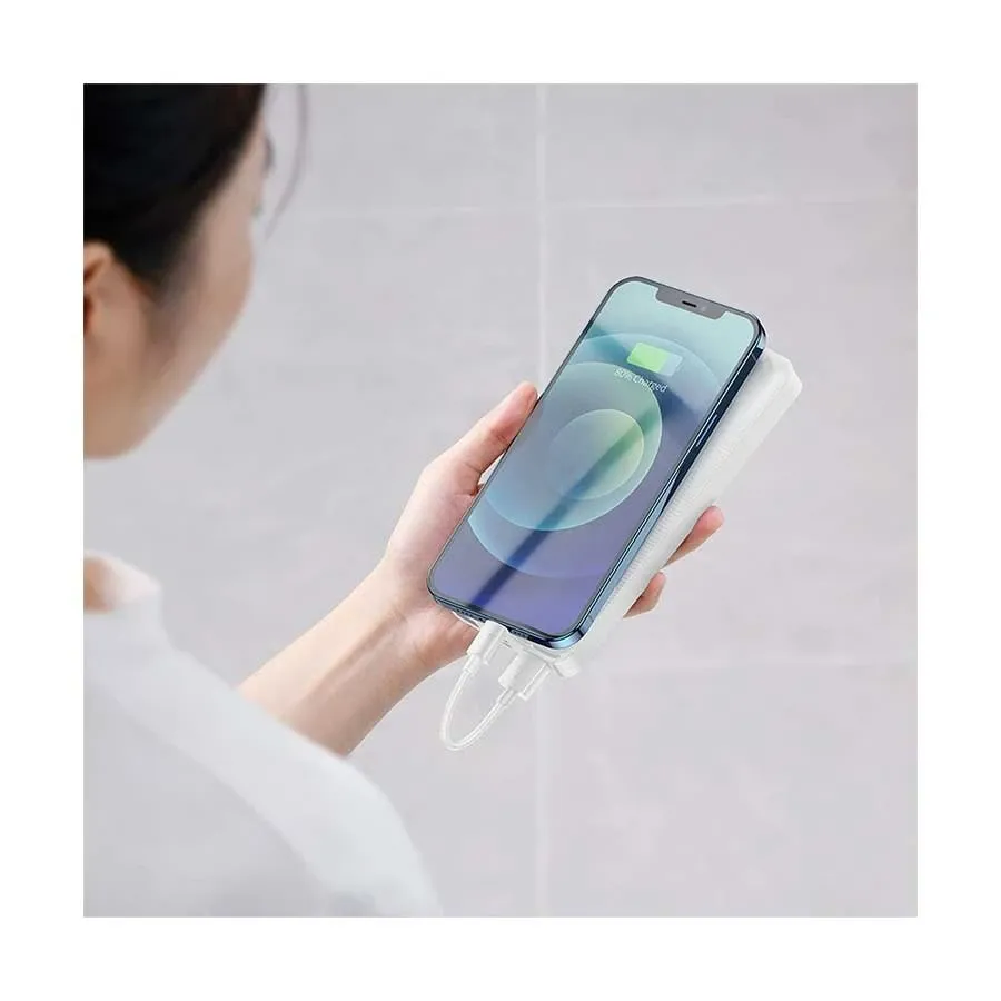 Baseus Bipow Digital Display Power Bank 10000mAh 15W White Overseas Edition  PPBD050002