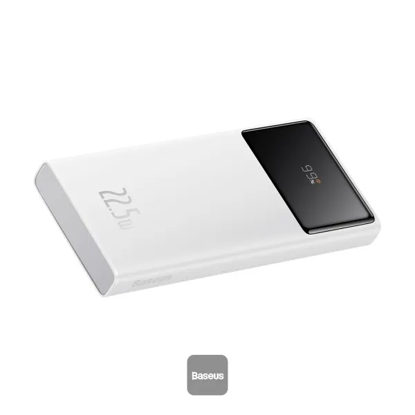 Baseus Digital Display Fast Charge Power Bank 10000mAh 22.5W White  PPXJ100002