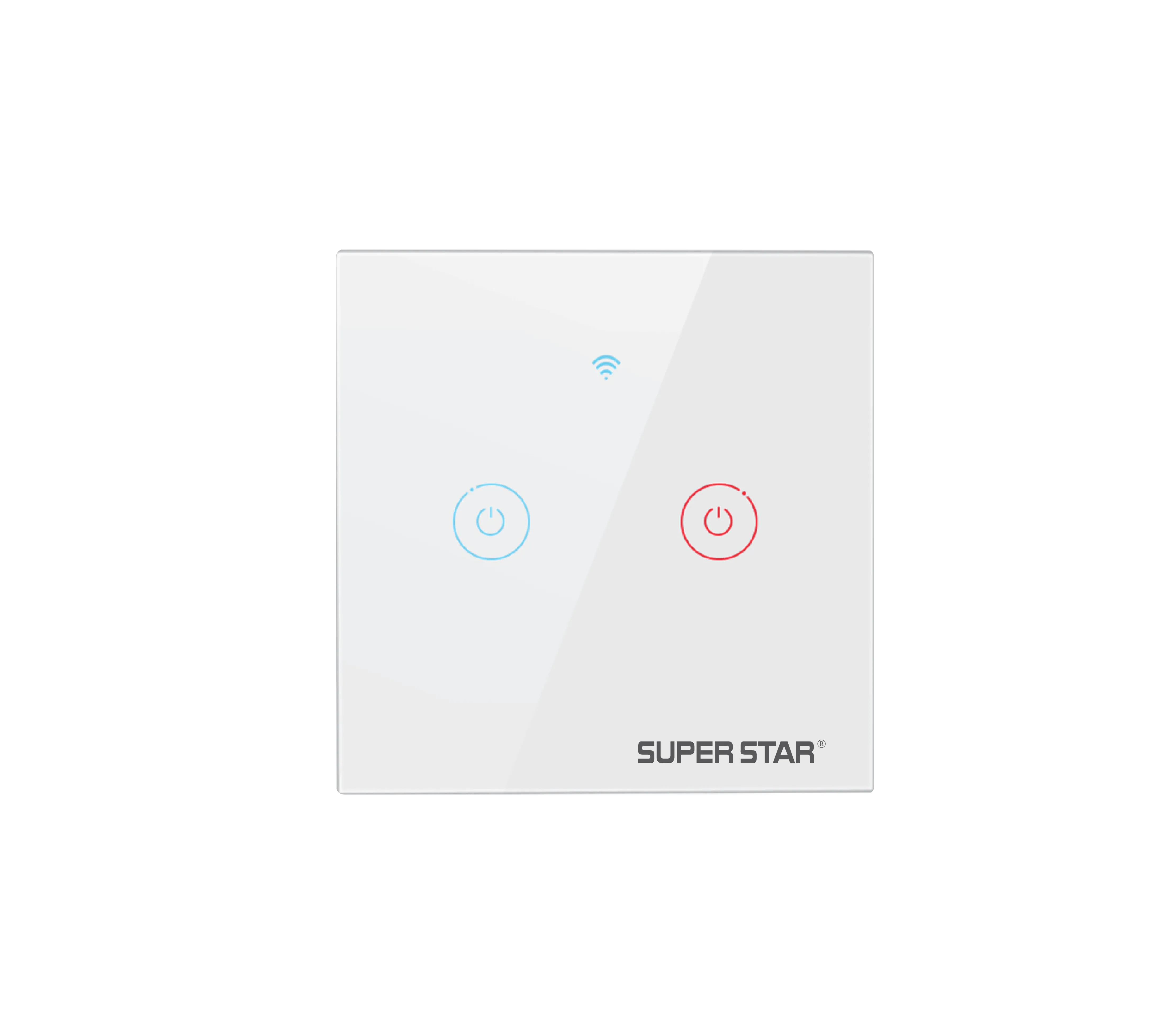 Smart Zen WIFI Touch 2 Gang Switch (White)