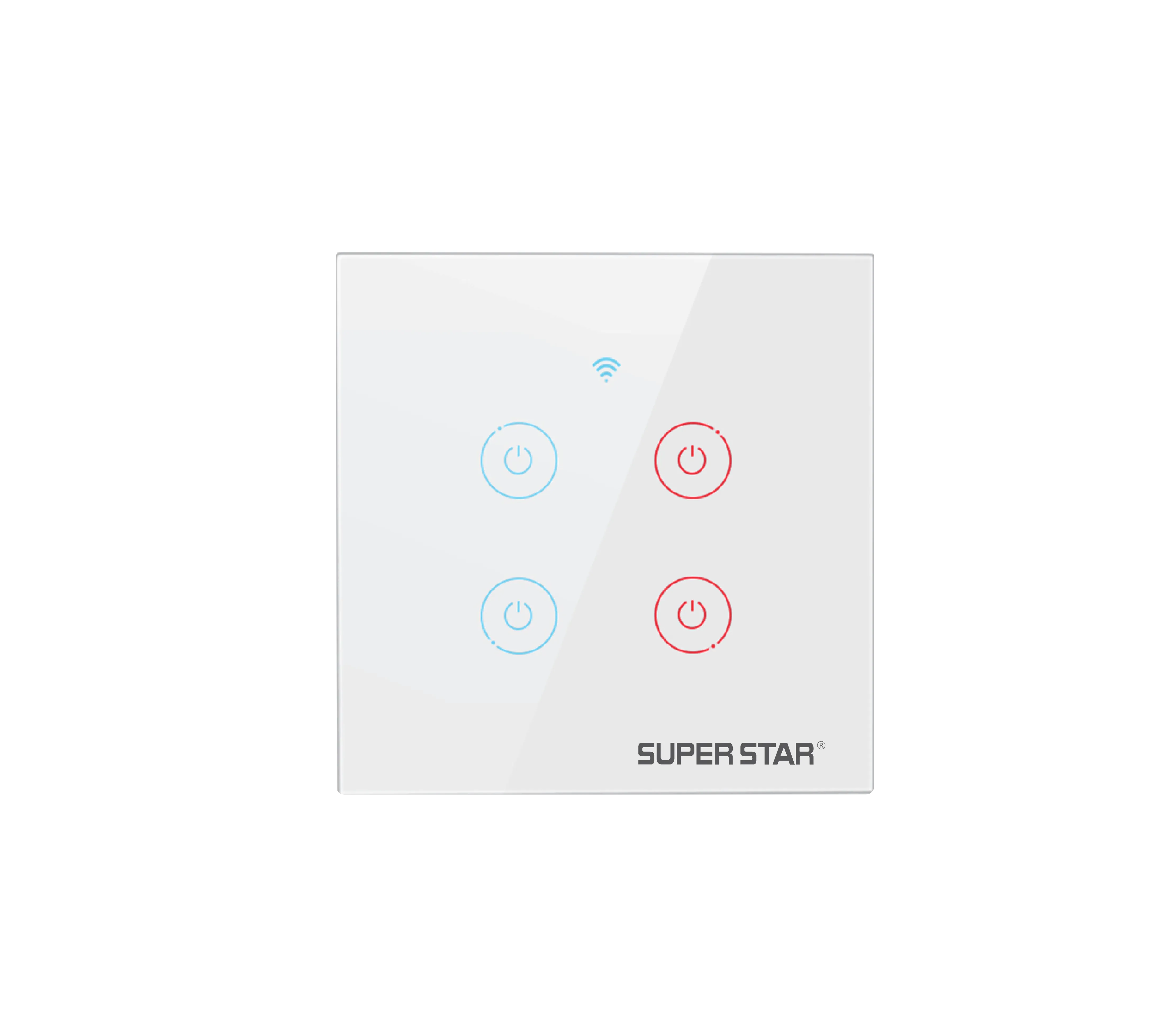 Smart Zen WIFI Touch 4 Gang Switch (White)