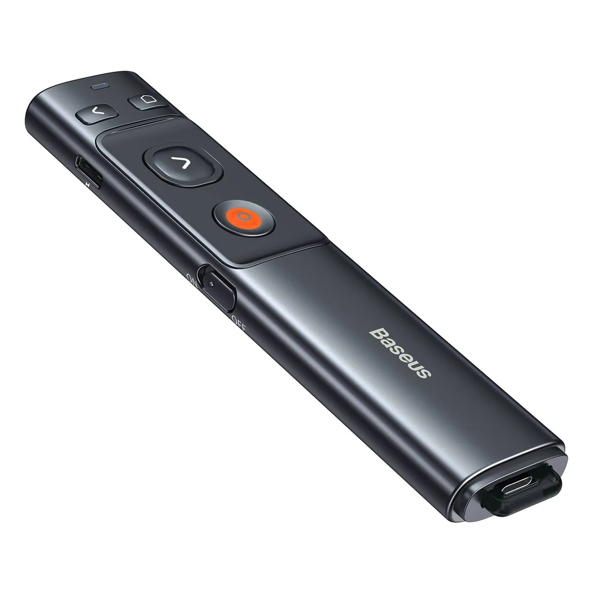 Baseus Orange Dot Wireless Presenter (Red Laser) Grey  WKCD000013