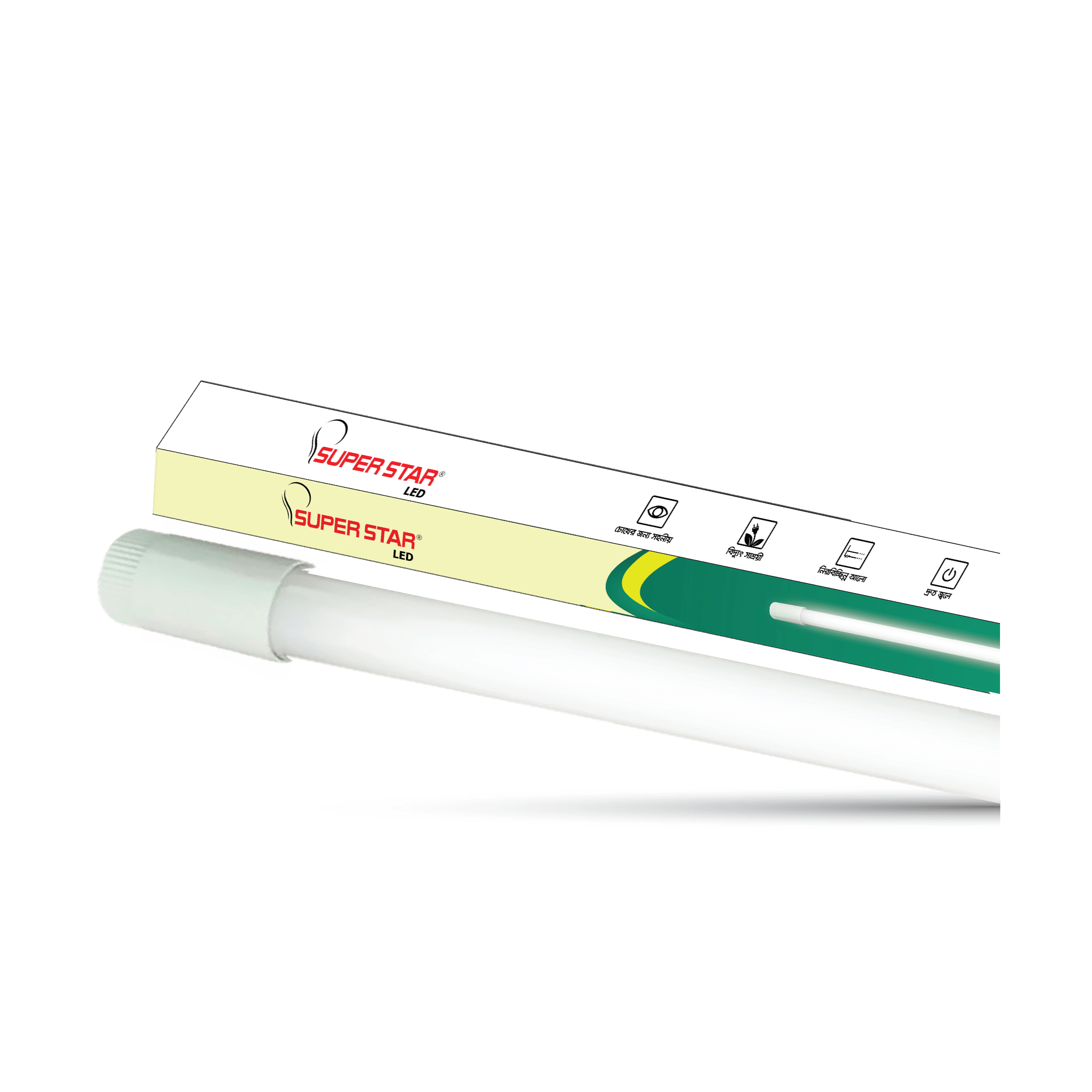 Super Star AC LED ECO Glass Tube Light 20 Watt DL 4F T8